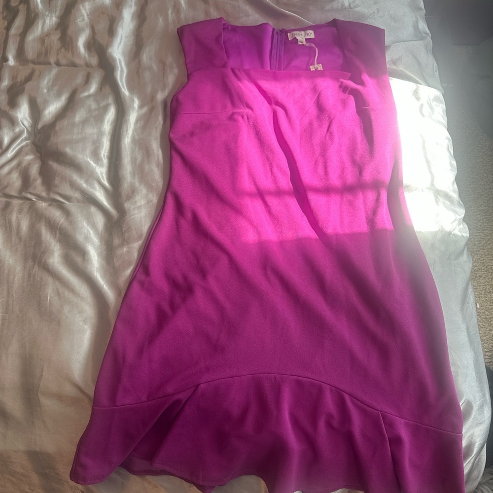 She + Sky Radiant Magenta Dress